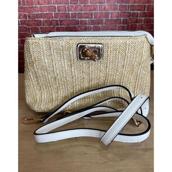 Sondra Koberts Squared Crossbody Tortoise Shell Chain and Leather Strap - Picture 3 of 9